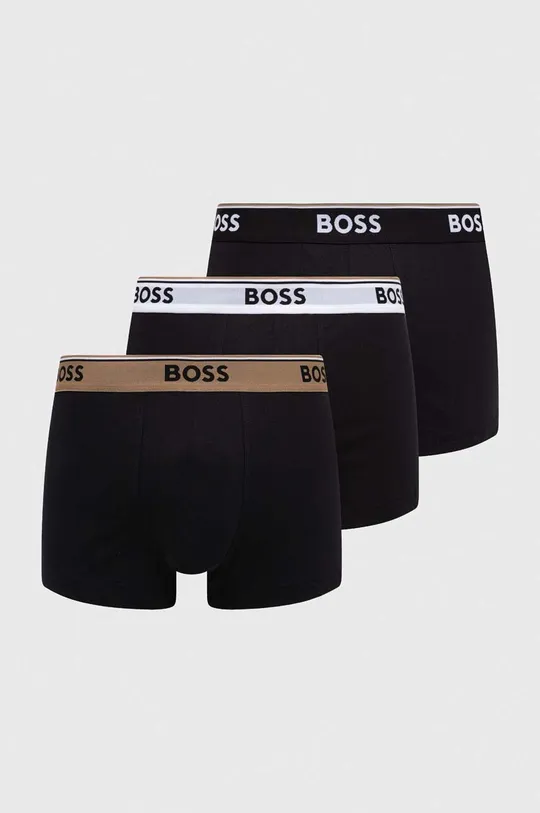črna Boksarice BOSS 3-pack Moški
