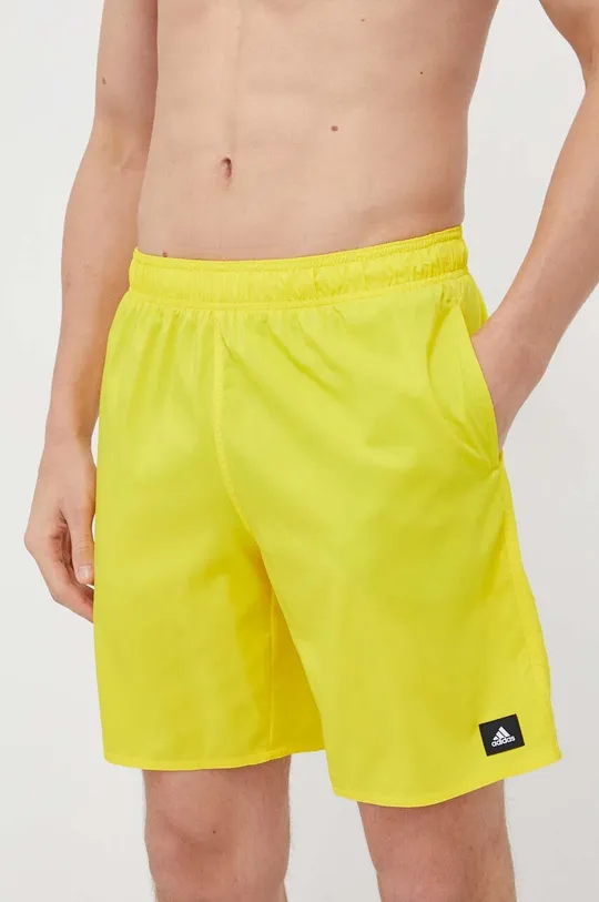żółty adidas Performance szorty kąpielowe Solid CLX Męski