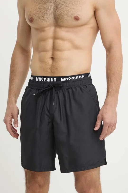 czarny Moschino Underwear szorty kąpielowe Męski