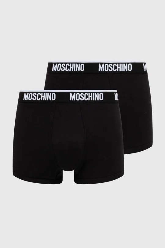 čierna Boxerky Moschino Underwear 2-pak Pánsky