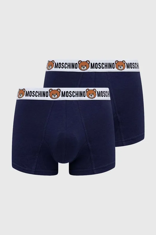 granatowy Moschino Underwear bokserki 2-pack Męski