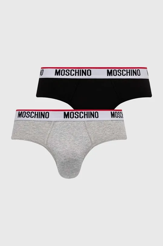 sivá Slipy Moschino Underwear 2-pak Pánsky