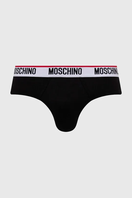 Slipy Moschino Underwear 3-pak čierna