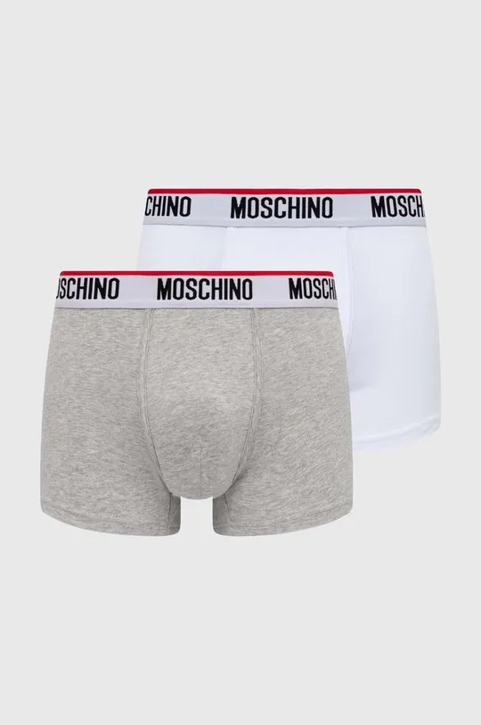 biela Boxerky Moschino Underwear 2-pak Pánsky
