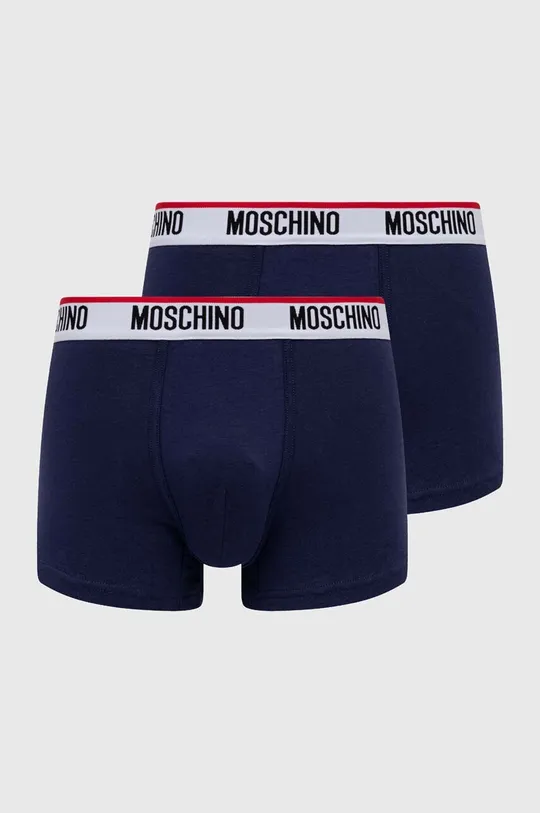 tmavomodrá Boxerky Moschino Underwear 2-pak Pánsky