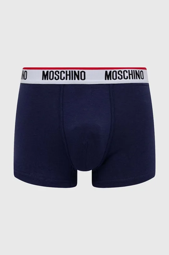 Boxerky Moschino Underwear 3-pak tmavomodrá