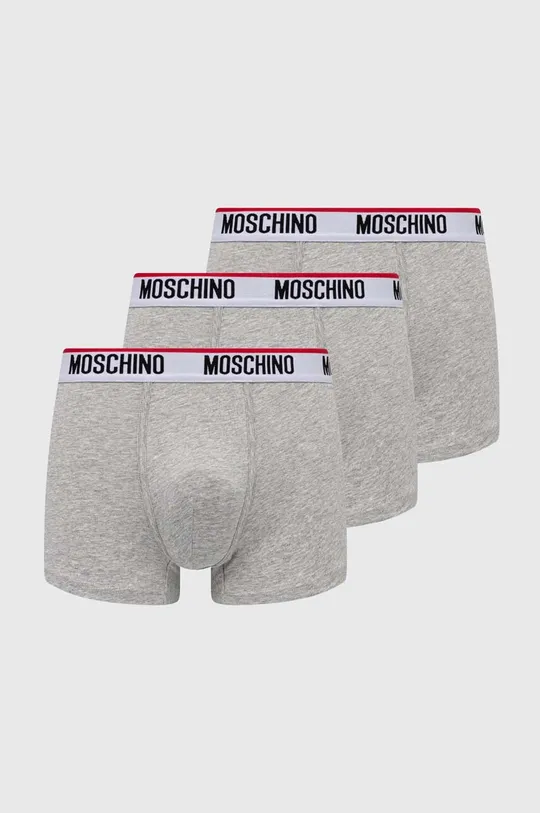 siva Boksarice Moschino Underwear 3-pack Moški