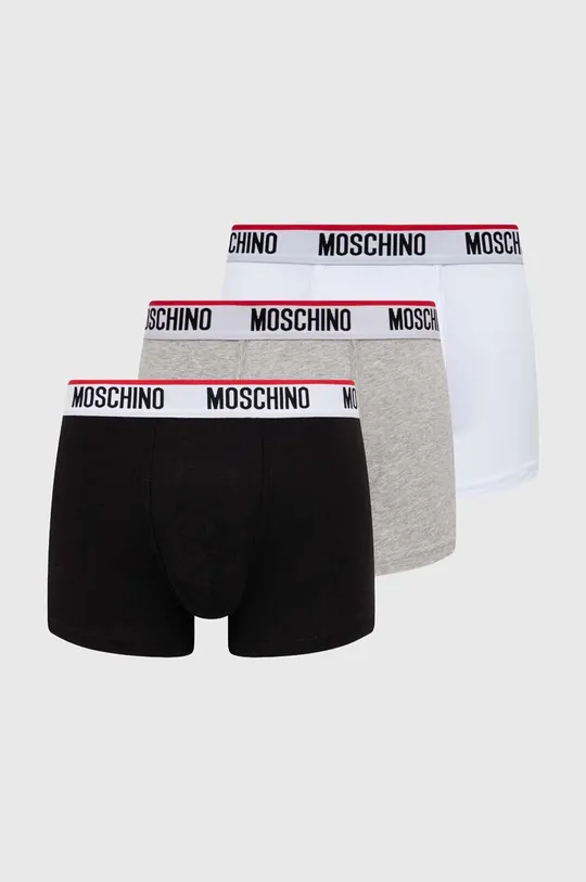 črna Boksarice Moschino Underwear 3-pack Moški