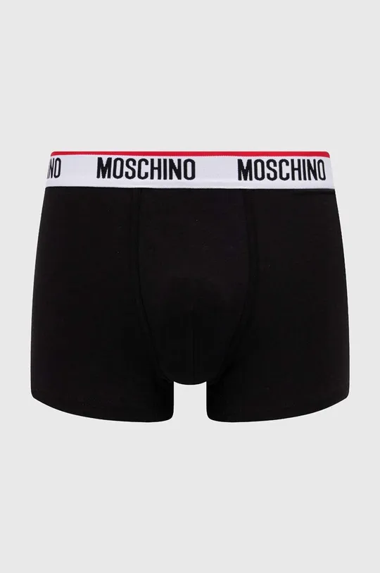Boxerky Moschino Underwear 3-pak čierna