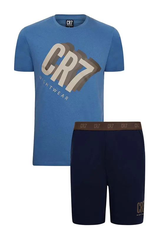 többszínű CR7 Cristiano Ronaldo pamut pizsama Férfi