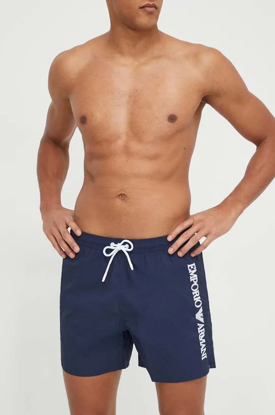 Emporio Armani Underwear pantaloncini da bagno blu navy