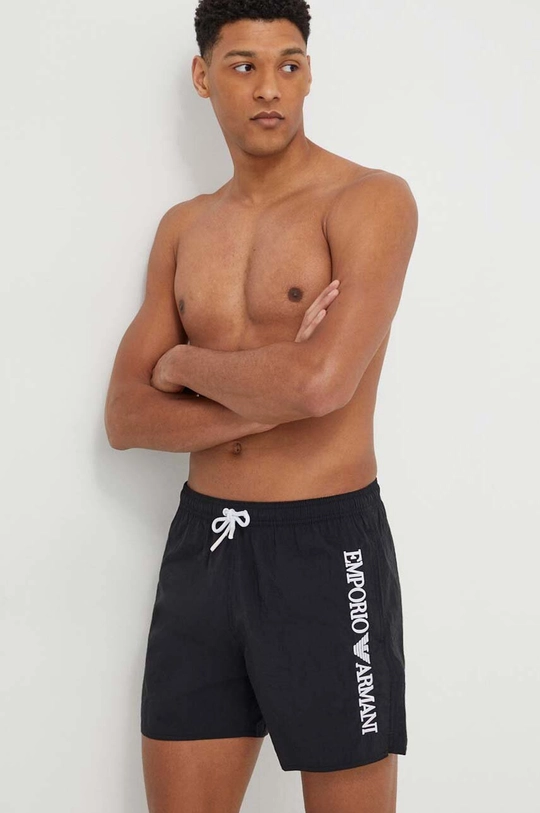 μαύρο Σορτς κολύμβησης Emporio Armani Underwear Ανδρικά