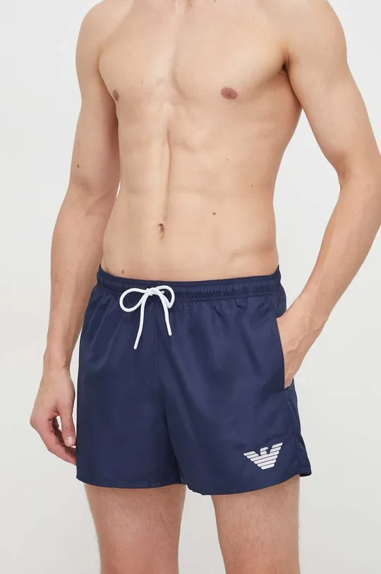 tmavomodrá Plavkové šortky Emporio Armani Underwear Pánsky