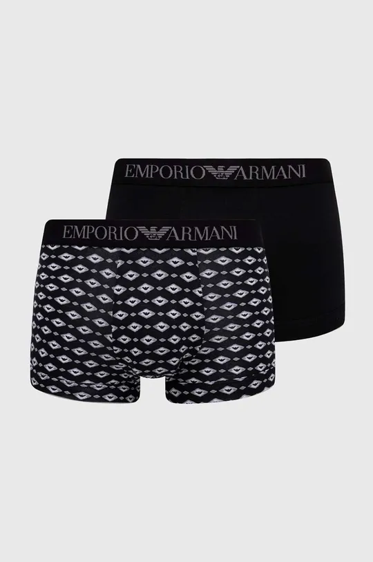 črna Boksarice Emporio Armani Underwear 2-pack Moški