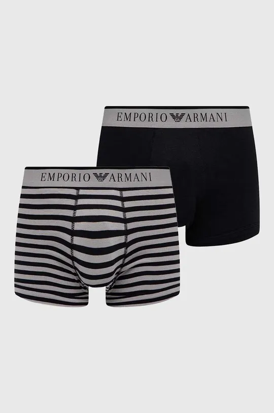 čierna Boxerky Emporio Armani Underwear 2-pak Pánsky