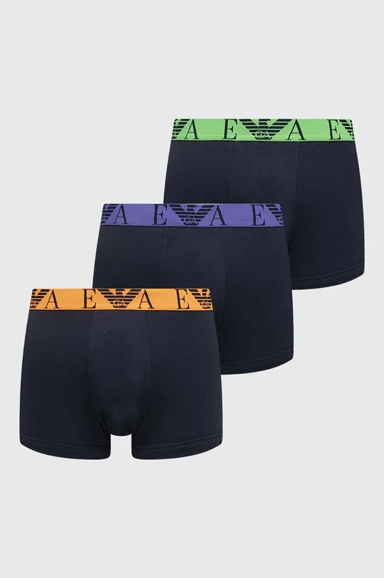 tmavomodrá Boxerky Emporio Armani Underwear 3-pak Pánsky