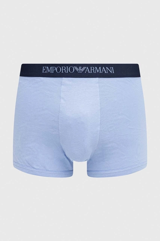 μπλε Βαμβακερό μποξεράκι Emporio Armani Underwear 3-pack