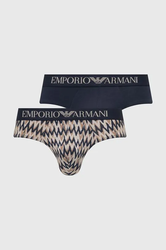 granatowy Emporio Armani Underwear slipy 2-pack Męski