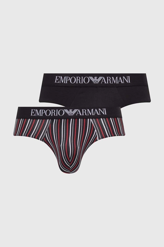 Слипове Emporio Armani Underwear (2 броя) трикотаж черен 111733.4R504