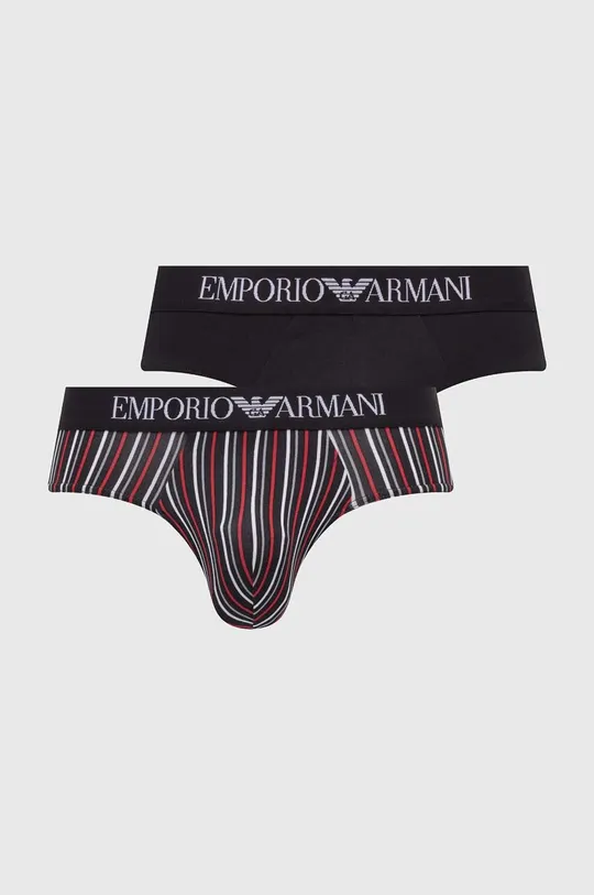 czarny Emporio Armani Underwear slipy 2-pack Męski