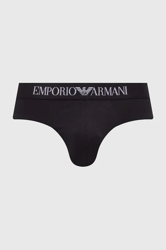Slipy Emporio Armani Underwear 2-pak Základná látka: 95 % Bavlna, 5 % Elastan Elastická manžeta: 67 % Polyamid, 21 % Polyester, 12 % Elastan