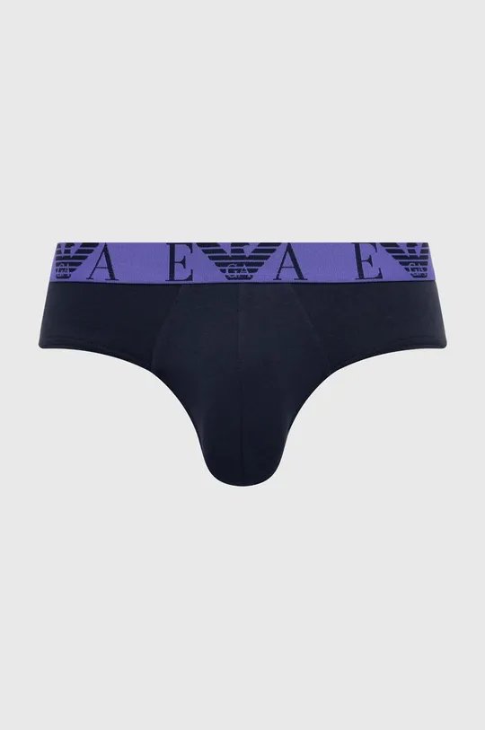 Slip gaćice Emporio Armani Underwear 3-pack mornarsko plava