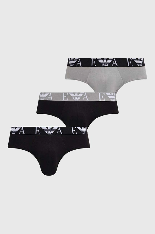 siva Slip gaćice Emporio Armani Underwear 3-pack Muški