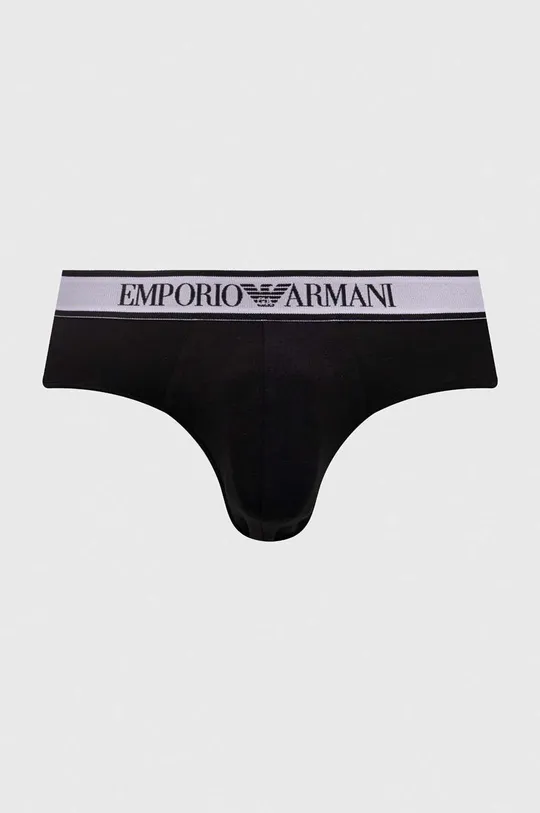 crna Slip gaćice Emporio Armani Underwear 3-pack