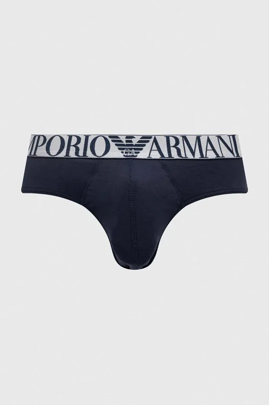 Moške spodnjice Emporio Armani Underwear 3-pack mornarsko modra