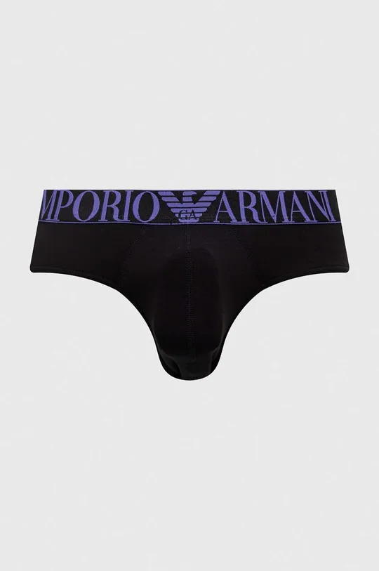 crna Slip gaćice Emporio Armani Underwear 3-pack