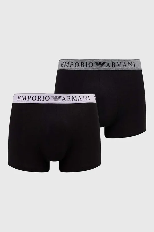 črna Boksarice Emporio Armani Underwear 2-pack Moški