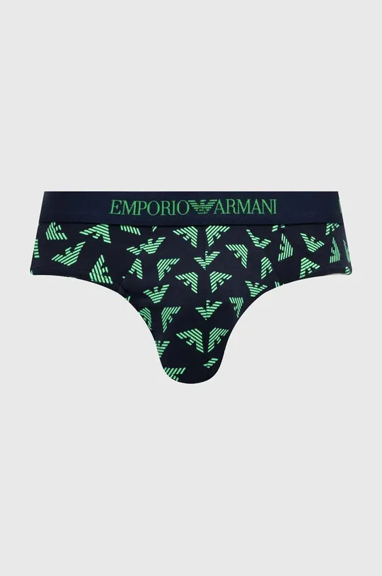zielony Emporio Armani Underwear slipy bawełniane 3-pack