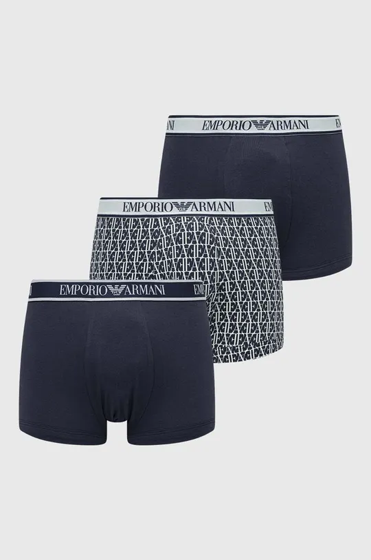 σκούρο μπλε Μποξεράκια Emporio Armani Underwear 3-pack Ανδρικά