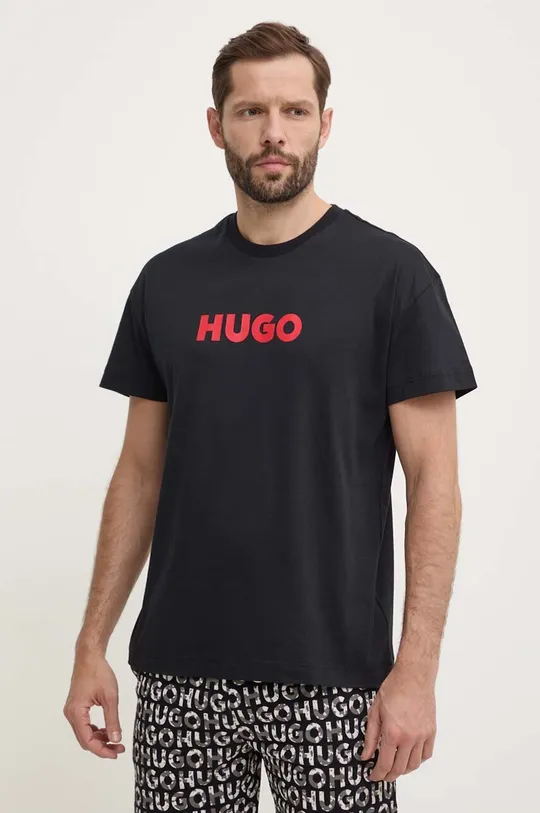 Хлопковая пижама HUGO Основной материал: 100% Хлопок Отделка: 56% Полиамид, 31% Полиэстер, 13% Эластан