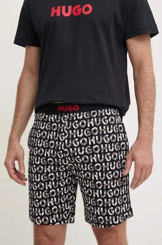 črna Bombažna pižama HUGO