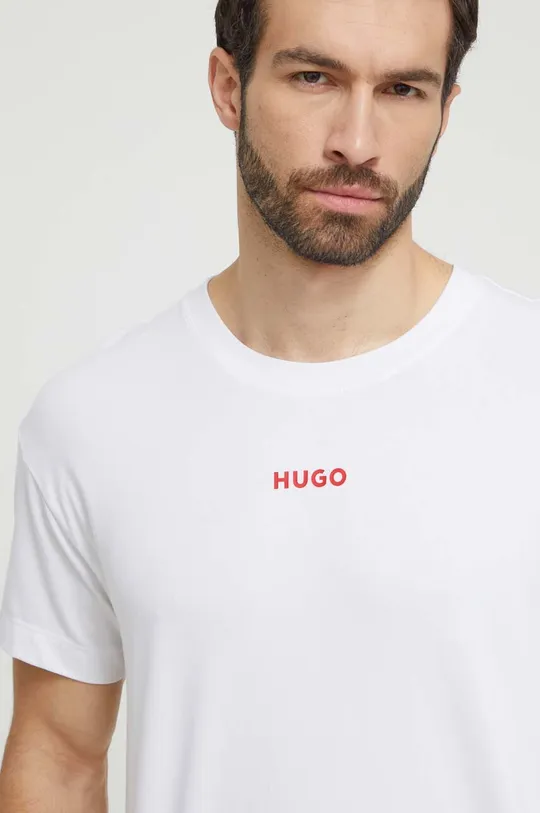 biały HUGO t-shirt lounge