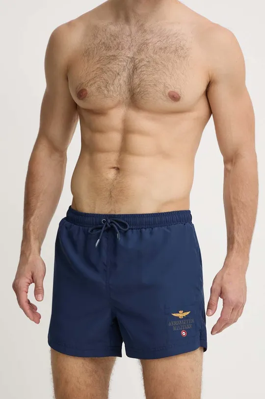 mornarsko plava Kratke hlače za kupanje Aeronautica Militare Muški