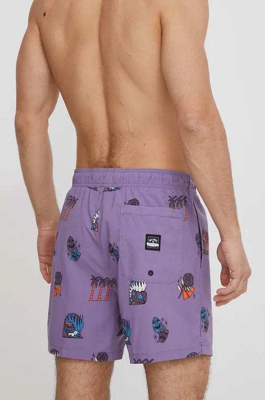 Plavkové šortky Billabong fialová