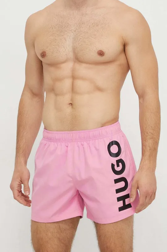 Σορτς κολύμβησης HUGO ροζ