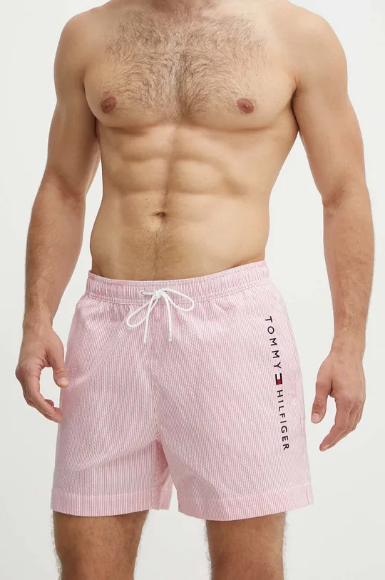 Tommy Hilfiger pantaloncini da bagno rosa