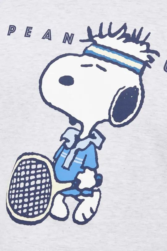 Pamučna majica dugih rukava za spavanje United Colors of Benetton x Peanuts Muški