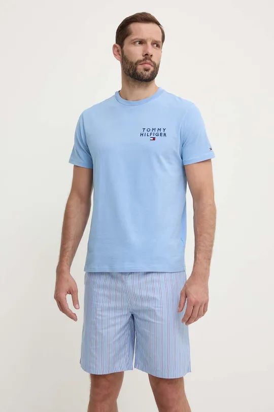 niebieski Tommy Hilfiger piżama Męski