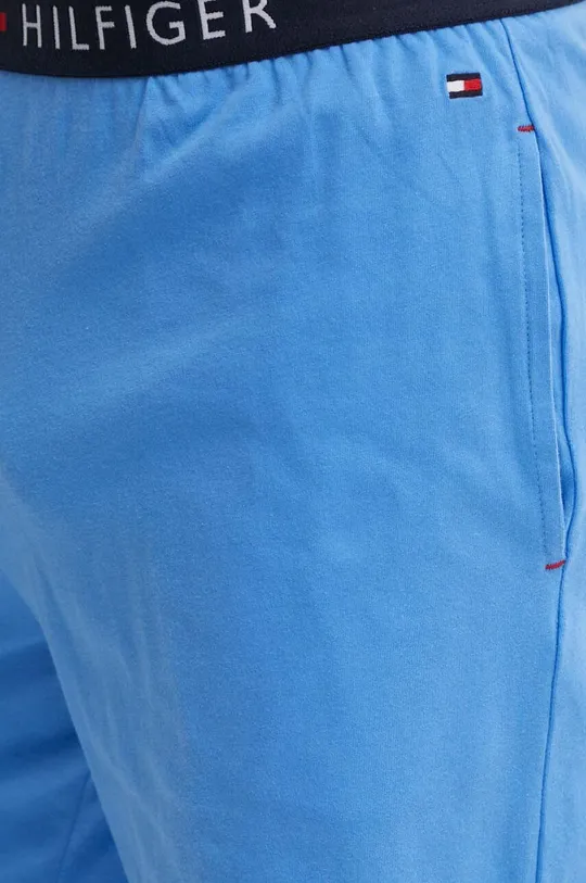 kék Tommy Hilfiger pamut pizsama alsó