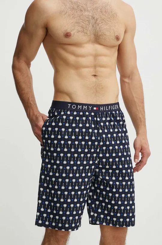 Kratki doljnji dio pidžame Tommy Hilfiger mornarsko plava
