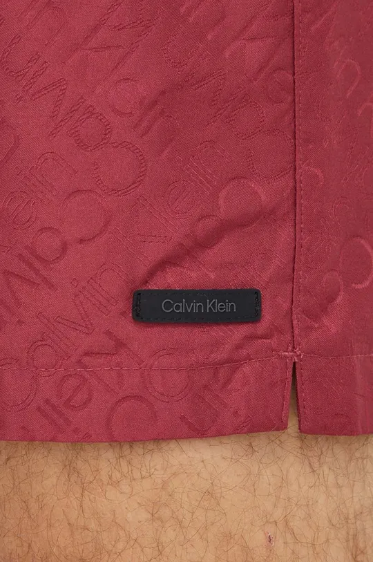 burgundské Plavkové šortky Calvin Klein