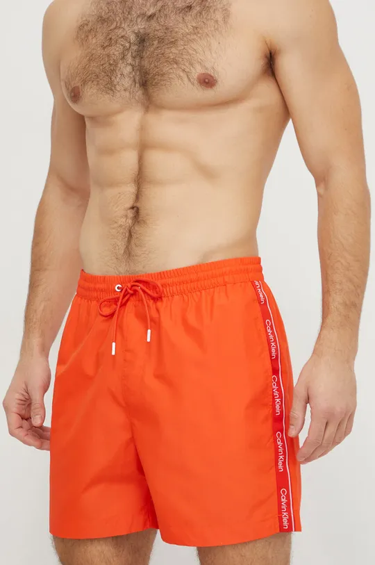 πορτοκαλί Σορτς κολύμβησης Calvin Klein Ανδρικά