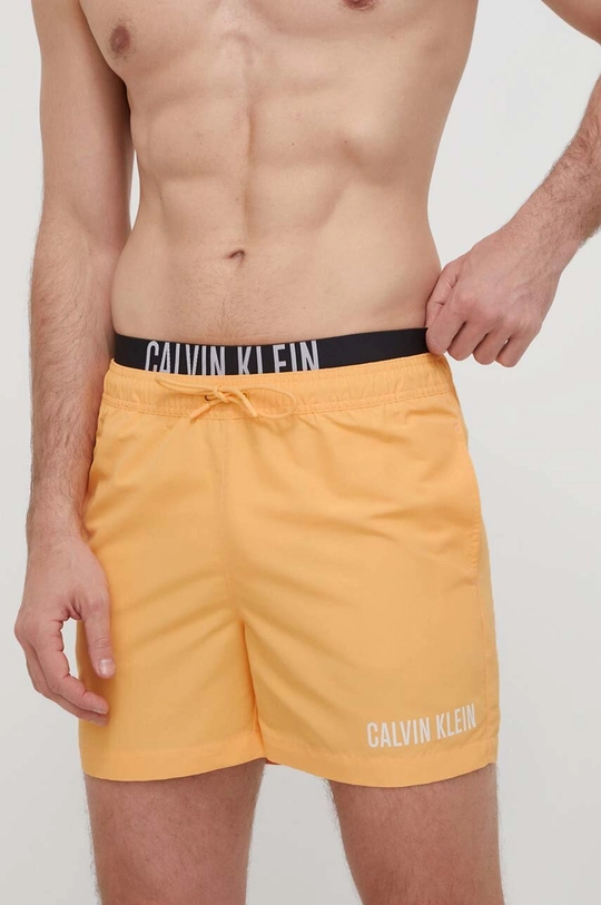 oranžová Plavkové šortky Calvin Klein Pánsky