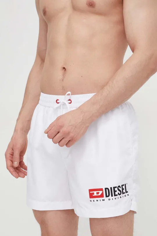 bijela Kratke hlače za kupanje Diesel Muški