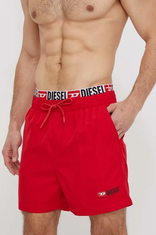 rdeča Kopalne kratke hlače Diesel Moški