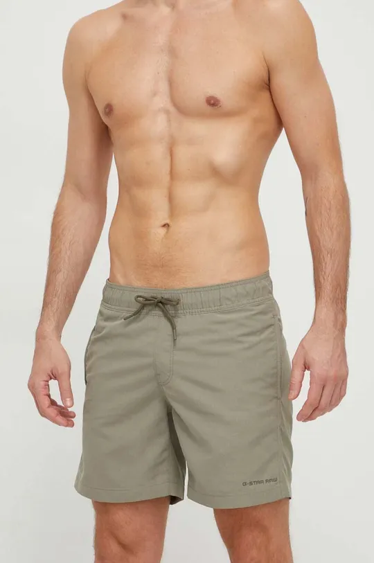 Kratke hlače za kupanje G-Star Raw zelena